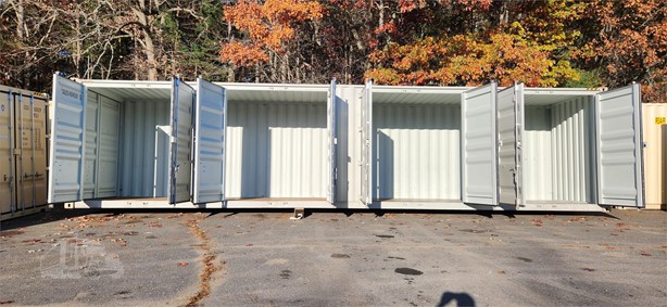 40 ft side-door shipping container with doors open