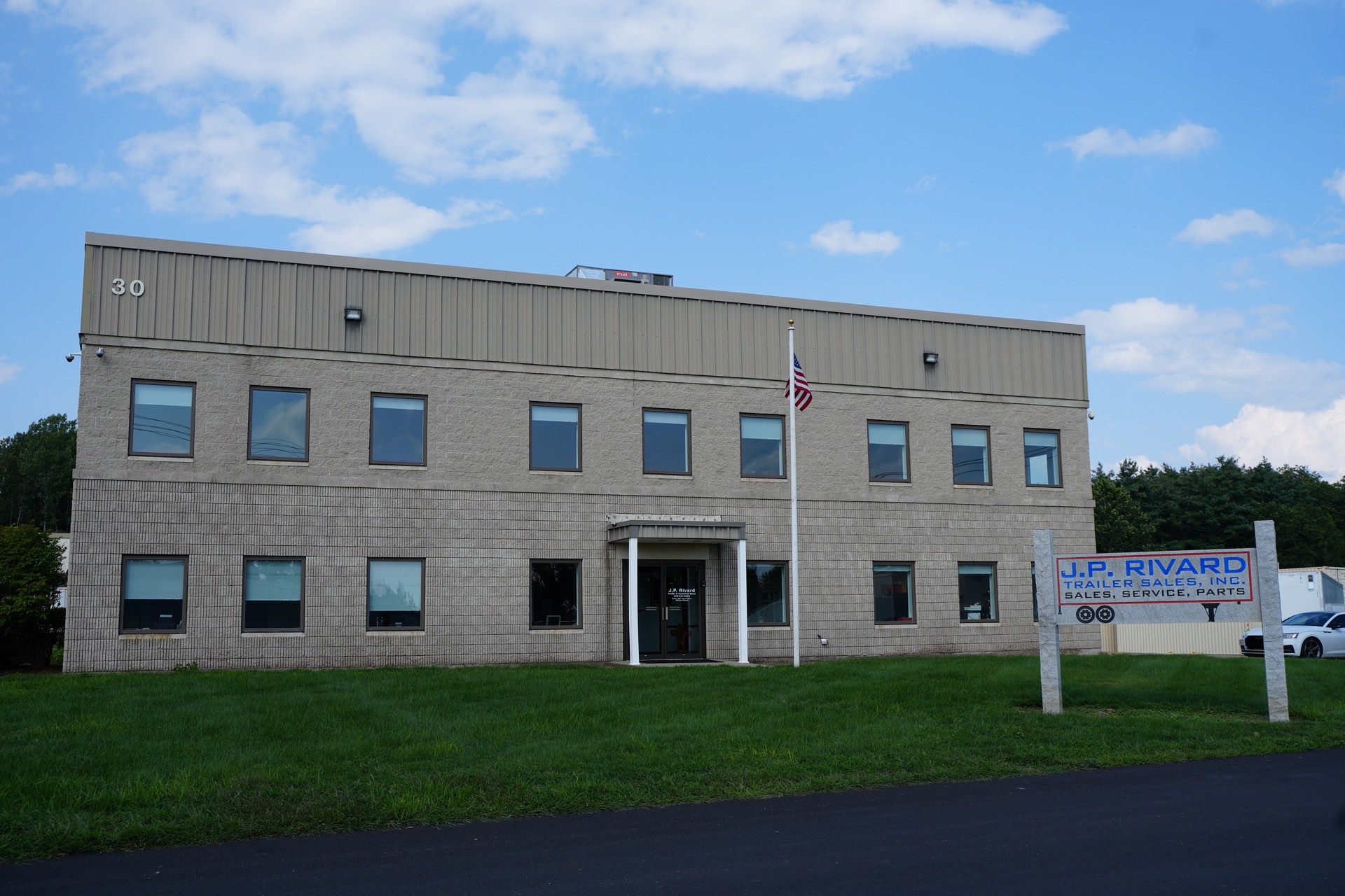 JP Rivard Trailer & Container Sales building at 30 Lomar Park, Pepperell, MA